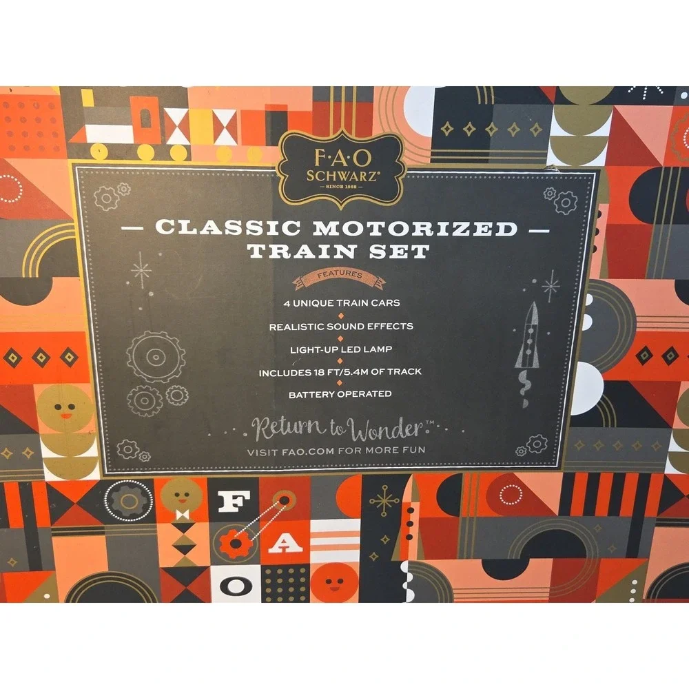 F.A.O. Schwarz 30-Piece‎ Motorized Train Set 2019, Exclusive at Macy's, Fallon's
